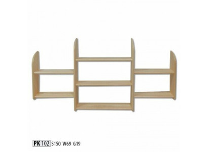 Wandbrett Holz Kiischte massiv 150x69cm Vollholz Wandregal Blummeregal Hänkerregal