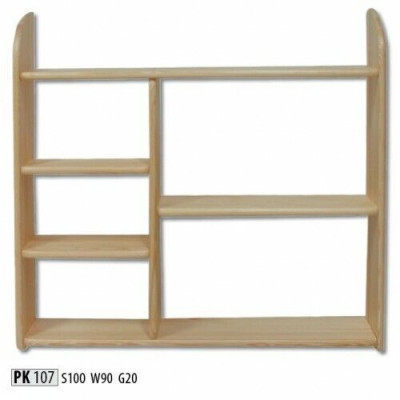 Wänneregal Regal Bicherregal Massivholzmoublen Holzméibelen Handaarbecht