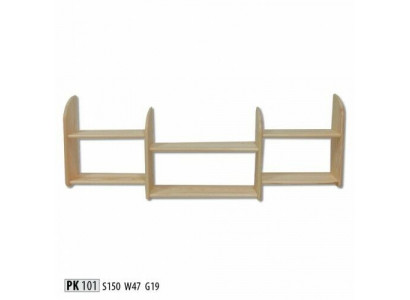 Bücherregal 150 * 19 * 47 cm Vollholz Kiefer massiv Büroregal Regal Eechte Holz