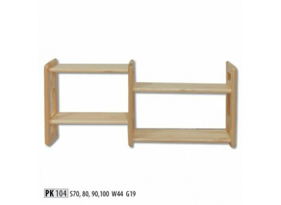 Wandregal Bicherregal Bicheregal Wunnzëmmer Mauer Regal Echt Holz