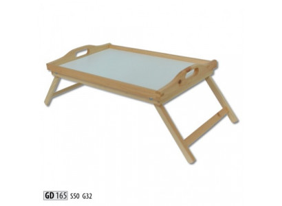 Frühstücksdësch Holz Laptop Dësch Eechte Holz Niewendësch Eechten Holz Tablett
