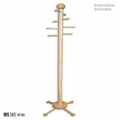 Kleederstänner Kleederstänner Holz Kleederstaang Design Garderob mat 8 Haken