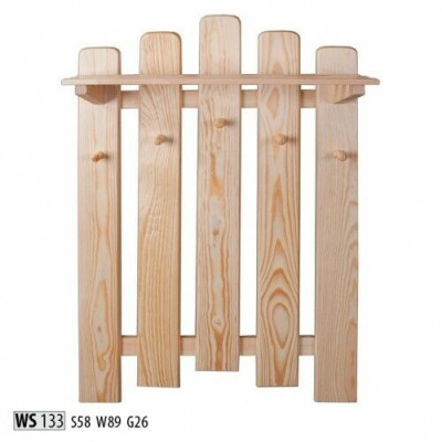 Garderobes-Wandschaf mat 5 Haken, Wandpaneel Korridor-Garderobe, Garderobenpaneel