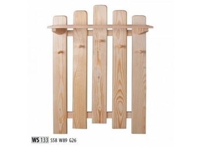 Garderobes-Wandschaf mat 5 Haken, Wandpaneel Korridor-Garderobe, Garderobenpaneel