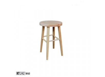 Sitzhocker Hocker héich Holzhocker Massivholz Ronn Sëtzstull Féissocker Still