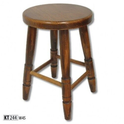 Hocker Holzhocker Sëtzhocker Iesszëmmerhocker Buche Holz Massiv Braun 46 cm