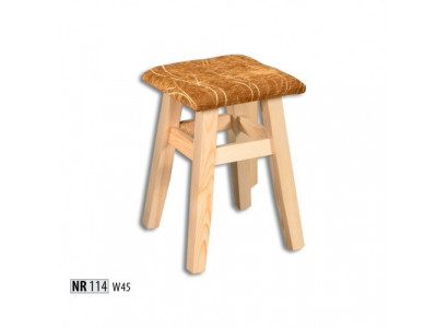 Hocker Holzhocker Schemel Holzschemel Massiv Kiefer NEI Handaarbecht Eechte Holz