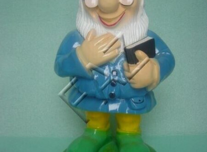 Zwerg Figur Gaart Statue Skulptur Figuren Skulpturen Dekoratioun Deko 45cm Nei