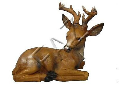 Design Hirsch Figur Gaart Statu Skulptur Dekoratioun Figuren Skulpturen