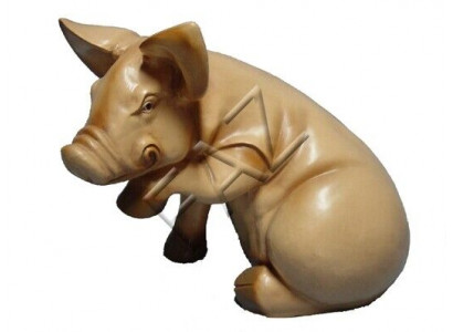 Design Schwäin Figur Gaart Statue Skulptur Figuren Skulpturen Dekoratioun Nei