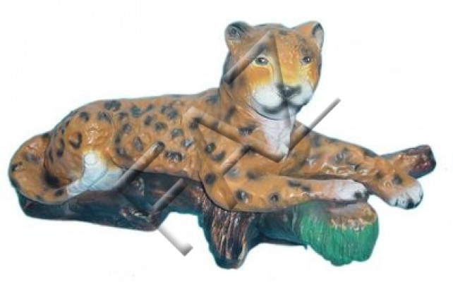 Panther Design Wuerzel Figur Statu Skulptur Figuren Skulpturen Gaart Dekoratioun