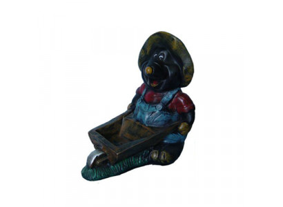 Design Maulwuerf Schubkaer Figur Statu Skulptur Figuren Dekoratioun 45cm Deko