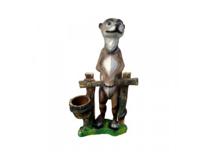 Erdmännchen Abstrakt Figur Dekoratioun Statuen Skulptur Gaart Deko Figuren 60cm