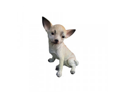 Hond Figur Statue Gaart Skulptur Deko Skulpturen Dekoratioun