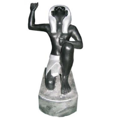 Ägyptesche Pharao Figur aus Plastik, Héicht 21 cm