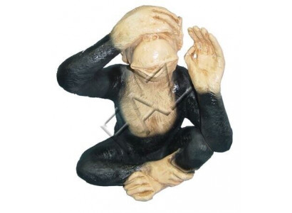 Design Affefigur Statue Skulptur Figuren Skulpturen Gaart Dekoratioun Deko Nei