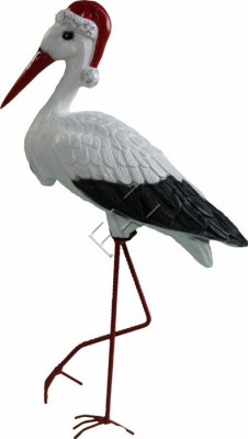 Design Storch Figur Gaart Statue Skulptur Figuren Skulpturen Dekoratioun Deko
