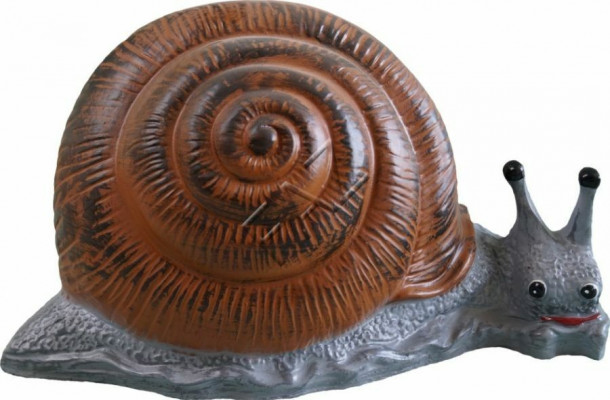 Design Schnecken Figur Gaart Statue Skulptur Figuren Skulpturen Dekoratioun Nei