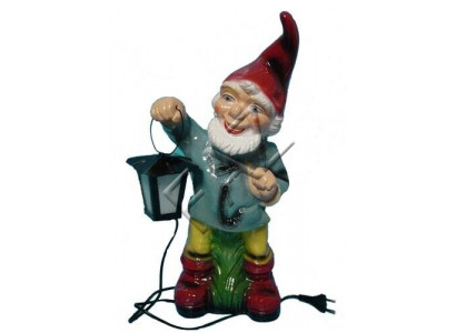Zwerg Figur Gaart Statue Skulptur Figuren Skulpturen Dekoratioun Deko Zwerge Nei