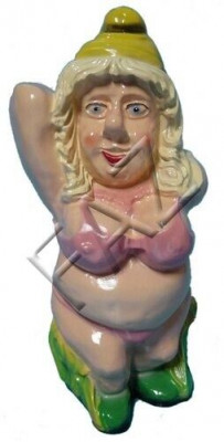 Design Fra-Figur Gaart Statue Skulptur Figuren Skulpturen Dekoratioun Deko Nei