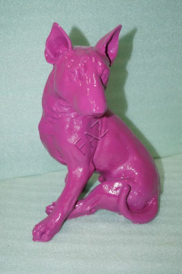 Design Hond Figur Statue Skulptur Figuren Skulpturen Dekoratioun Deko Nei c636