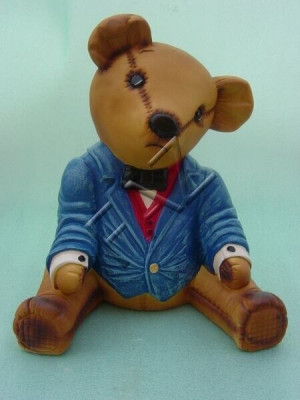 Design Teddy Figur Statue Skulptur Figuren Skulpturen Dekoratioun Deko Nei c422