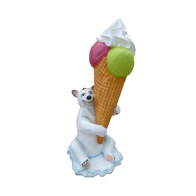 Glace Form Statu Aussteller Glacebuttek Restaurant Gastronomie Statuen 215cm