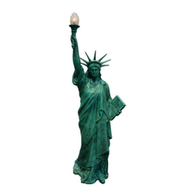 Fräiheetsstatu Figur Skulptur Liberty Standleuchte Lampe Beliichtung Luucht