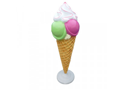 Skulptur Ente mat Glace Reklamm Glacegeschäft Figuren Statuen Opsteller 220 cm Comic