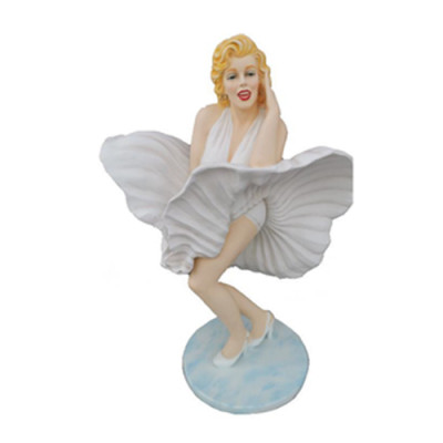 Abstrakt Figur Marilyn Monroe Skulptur Liewensgréisst Kleed 60er Stil USA 165 cm