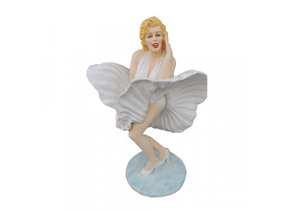 Abstrakt Figur Marilyn Monroe Skulptur Liewensgréisst Kleed 60er Stil USA 165 cm