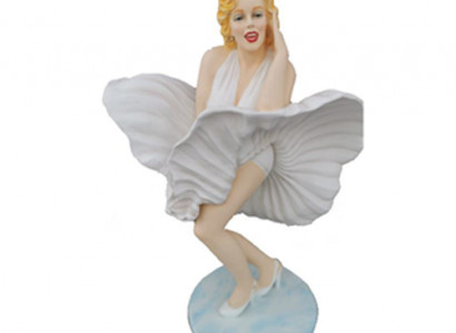 Abstrakt Figur Marilyn Monroe Skulptur Liewensgréisst Kleed 60er Stil USA 165 cm