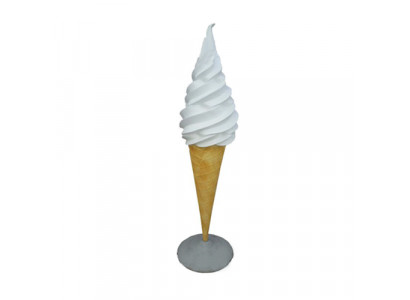 Éistrummfigur Skulptur Aufsteller Glace-Sendung Restaurant Gastronomie
