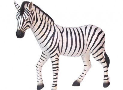 Zebra Liewensgréisst Figur Dekoratioun Statuen Skulptur Gaart Deko Figuren 180cm