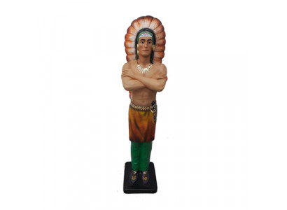Statu vun indianesche Figuren Statuen Figur Skulpturen Skulptur Ureinwohner 192cm.