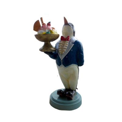 Glace Figur Statue Ständer Glacebuttik Päiperléck Gastronomie Statuen 175cm Nei