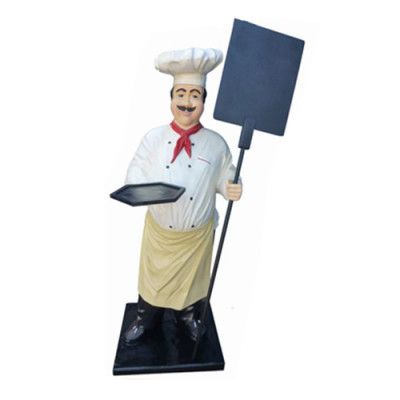 Kach Figur Statue Skulptur Reklammfigur Menütafel Reklammstänner Menükaart Deko