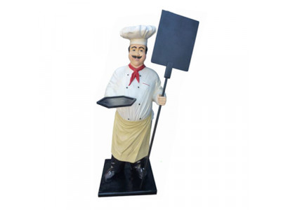 Kach Figur Statue Skulptur Reklammfigur Menütafel Reklammstänner Menükaart Deko