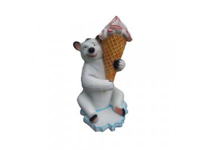Glace Statu Stänner Glacebuttek Restaurant Gastronomie Statuen Glace 128cm