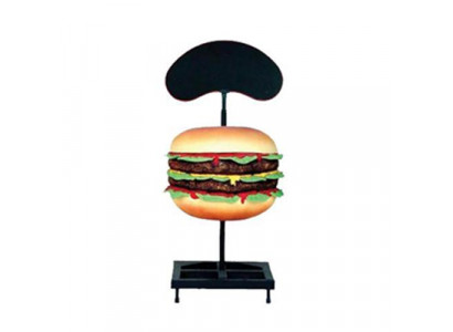 Skulptur Doppel Cheeseburger Hamburger Affichage Figur Statuette