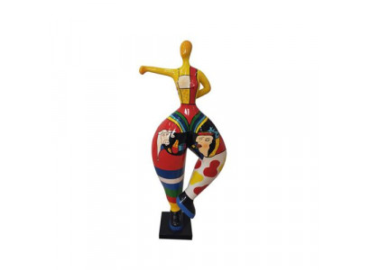 Abstrakt Figur Statu Bunt ugepinselten Statuen Skulpturen 132cm XXL Statu Plastik