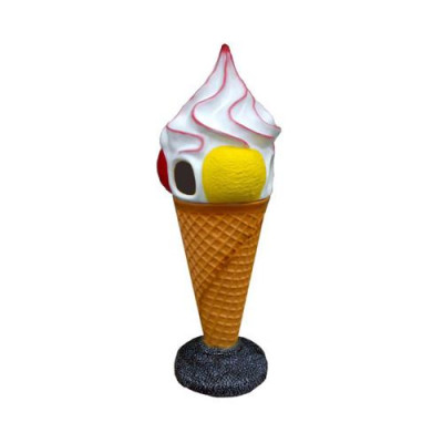 Glace-Figur Design Poubelle Korb Statuet Figuren Statu Aufsteller 165 cm
