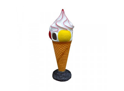 Glace-Figur Design Poubelle Korb Statuet Figuren Statu Aufsteller 165 cm