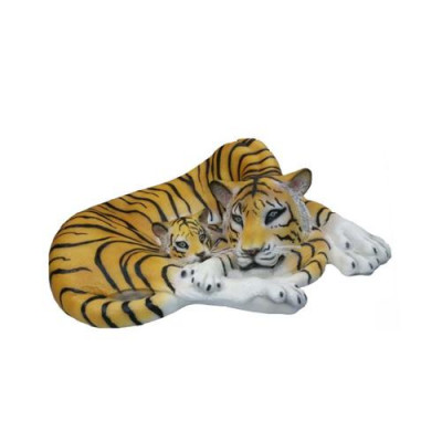 Geopard Dekorativ Statu Gaartestatuen 35x80cm Handaarbecht Figur Plastik Nei