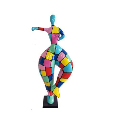 Abstrakt Figur Statue Ballerina Statute Gaart Dekoratioun Modern Figuren 132cm