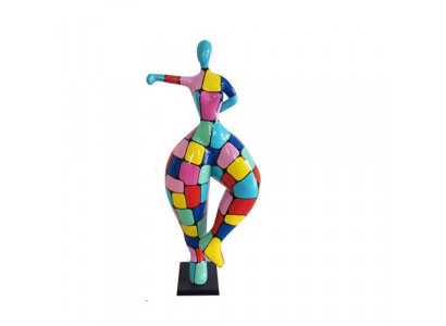 Abstrakt Figur Statue Ballerina Statute Gaart Dekoratioun Modern Figuren 132cm