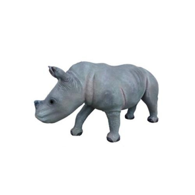 Nashorn Dekorativ Statu Gaart Figuren Statuen 142cm Déier Zoo Figur Plastik