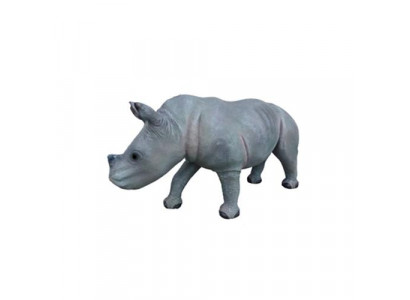 Nashorn Dekorativ Statu Gaart Figuren Statuen 142cm Déier Zoo Figur Plastik