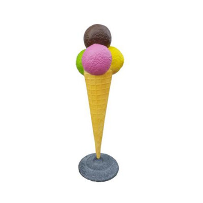 Skulptur Kugele mat Glace Reklamm Glacegeschäft Figuren Statuen Aufsteller 175 cm Comic