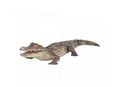 Krokodil Gaart Dekoratioun Liewensgréisst Statue Figuren Skulptur 198cm Statuen Figur